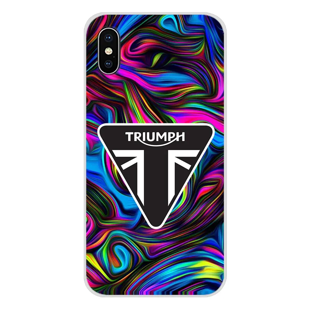 Для Samsung Galaxy S4 S5 MINI S6 S7 edge S8 S9 S10 Plus Note 3 4 5 8 9 Compact Triumph Мотоцикл логотип UK аксессуары