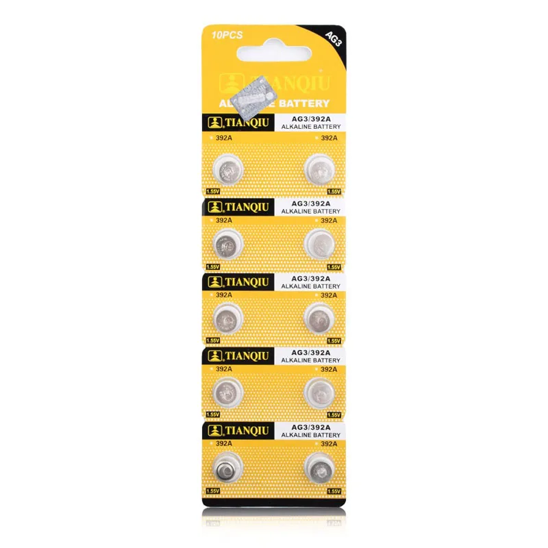 

YCDC Brand New 50pcs/set LR41 AG3 392A SR41SW 384 LR736 V3GA 192 1.55V Cell Button Coin Battery Watch 3V Toys Calculator