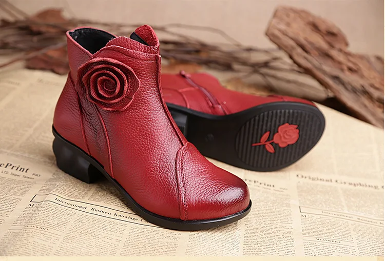 Xiuteng/высокое качество; Mujer Chaussure; женские ботинки из натуральной кожи; повседневные женские туфли-лодочки; зимние сапоги; плюшевые зимние сапоги для женщин