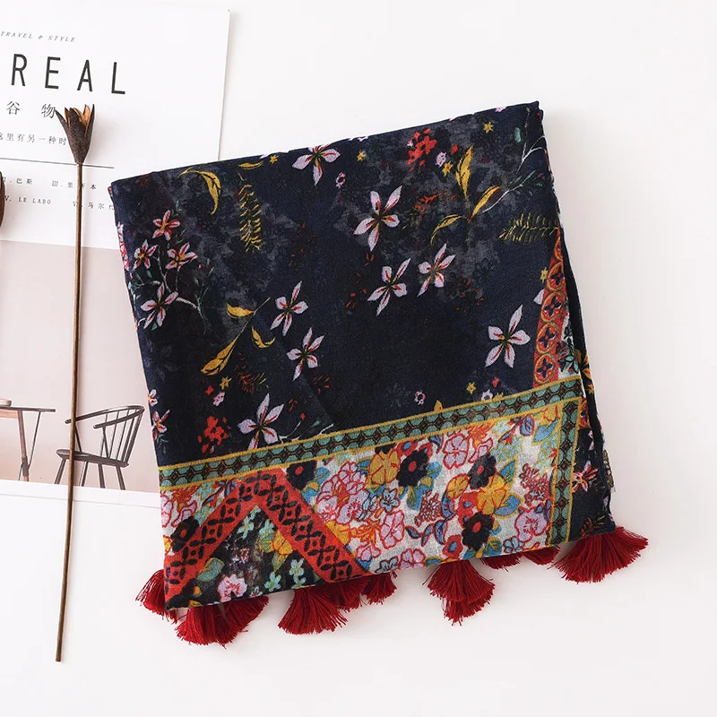 Женская мода Африканская Этническая Бриллиантовая шаль богемный женский шарф