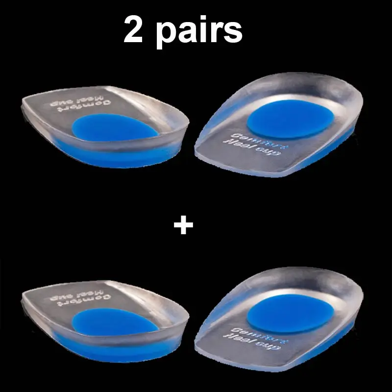 Силиконовые гелевые стельки для педикюра 2 пары на пятке облегчающие боли в ногах