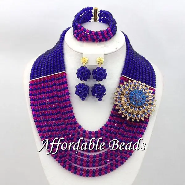 Серый нигерийский Свадебный комплект ювелирных изделий новинка новые товары