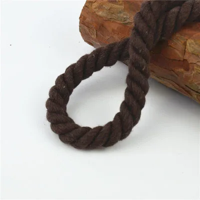 Brown Хлопок 10 метров 3 акции витые шнуры хлопок 10 мм DIY Craft украшения из бечёвки хлопок шнур для мешок шнурок ремень 20 Цвета - Цвет: Brown
