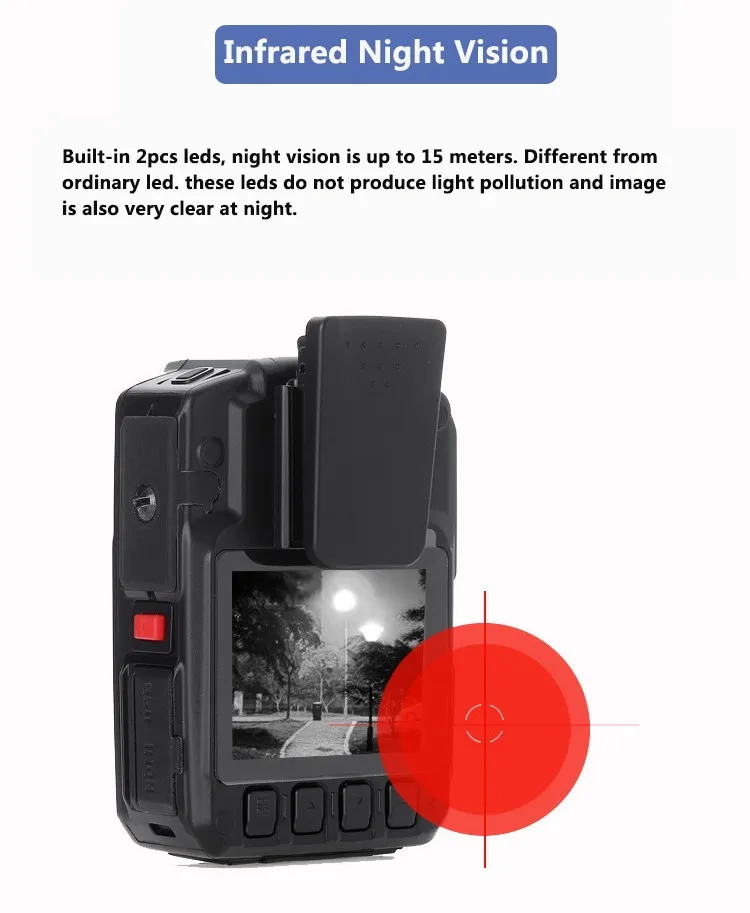 Прочная 4G и gps CCTV правоприменительная CE полицейская нательная камера с 10 м ночным видением