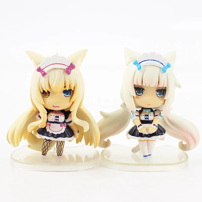 6 см 8 шт./лот Nekopara шоколад масштаб 1/16 окрашенная фигурка ваниль кокосовый клен