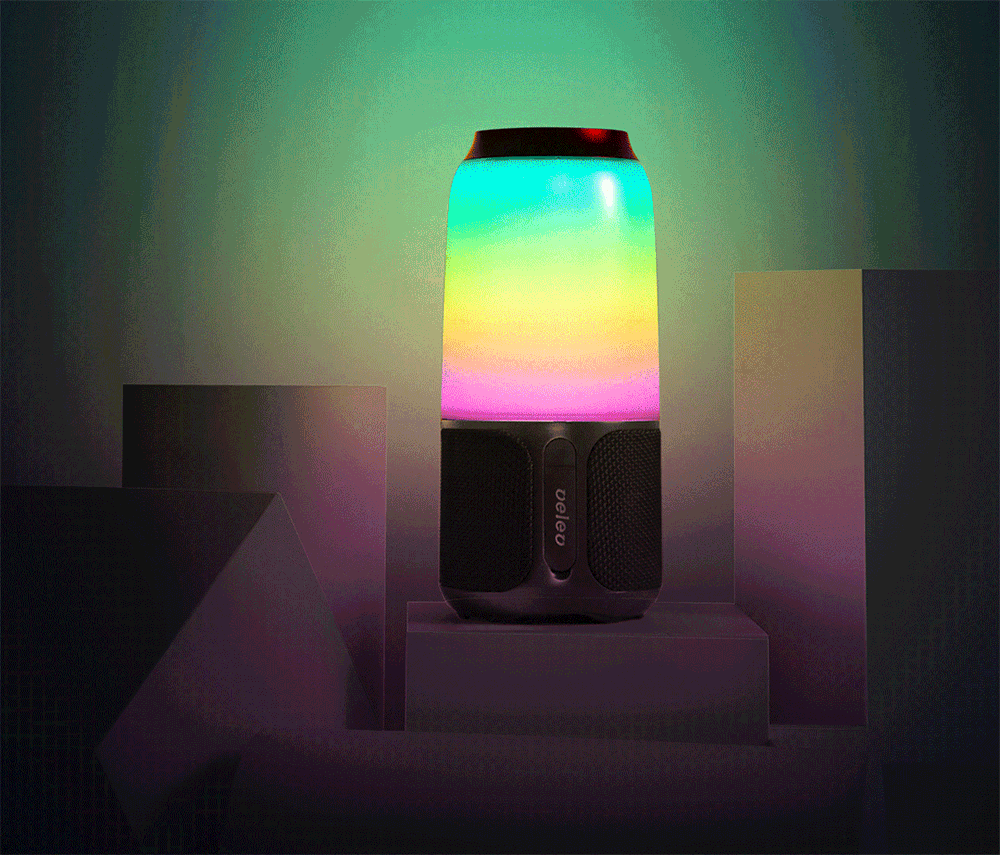 Xiaomi Mijia Velev V03 беспроводной Bluetooth динамик RGB настольная лампа динамик IPX6 Водонепроницаемый умный светодиодный светильник музыкальный плеер аудио