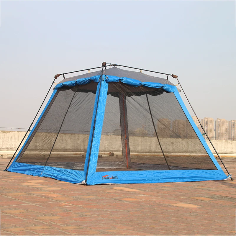 COOLWALK открытый летний тент анти-антимоскитное покрытие дышащая защита от ветра, от дождя вместительные Семейные палатки вечерние рыболовные пляжные палатки
