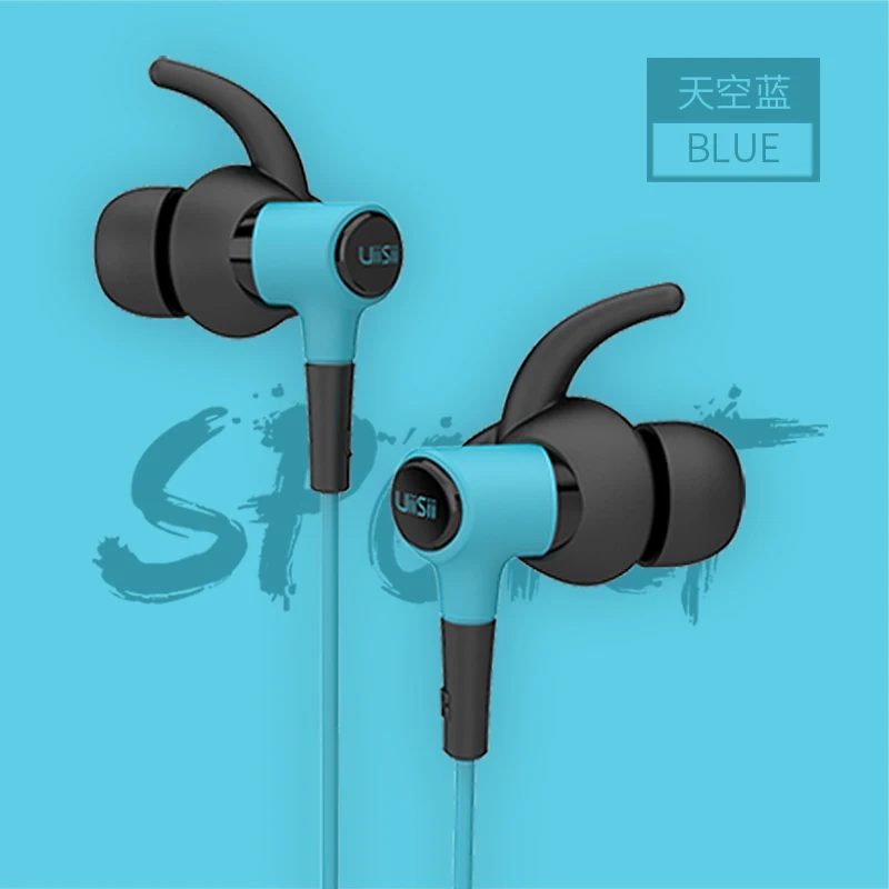 HI-710 BLUE UiiSii Водонепроницаемая гарнитура для бега HIFI HI-RES DJ спортивные наушники-вкладыши с одним драйвером для iPhone/Xiaomi подарок на день рождения - Цвет: HI-710 BLUE