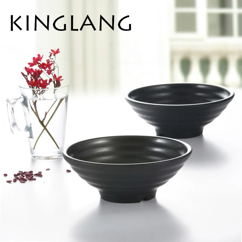 Большая пластиковая меламиновая миска KINGLANG Корейская японская для ресторана