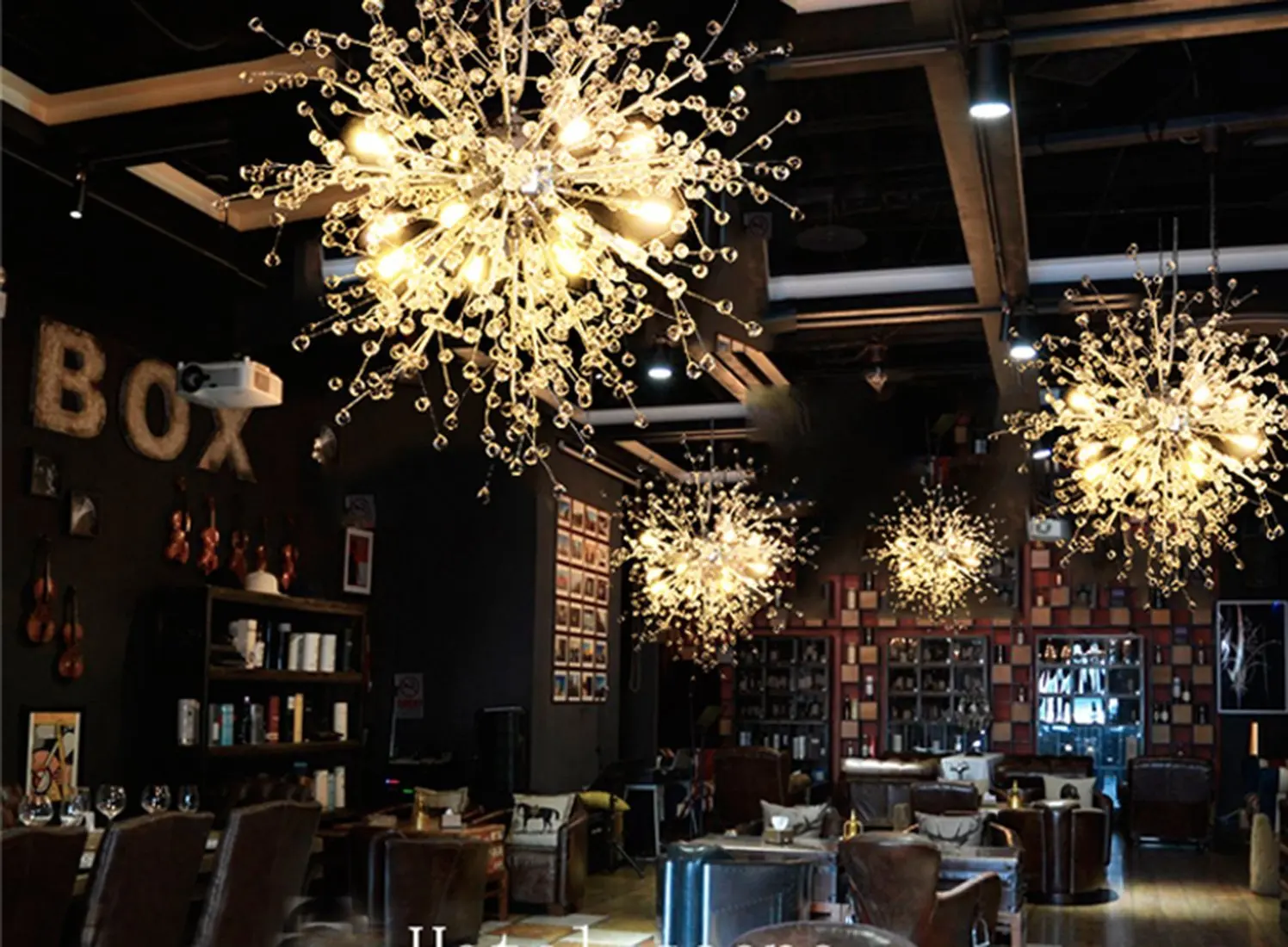 Фейерверк светодиодный светильник из нержавеющей стали кристалл подвесной ing