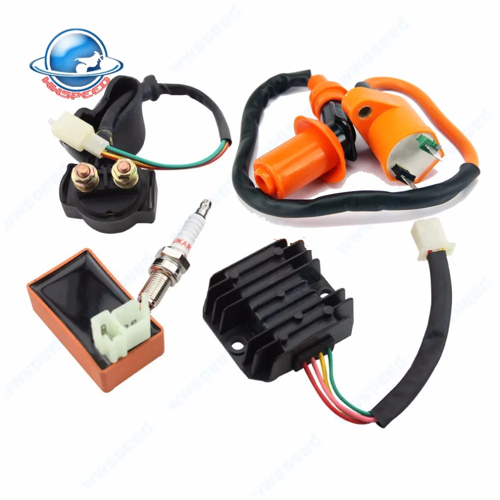 AC Racing катушка зажигания 6 Pin CDI регулятор напряжения Выпрямитель электромагнитное