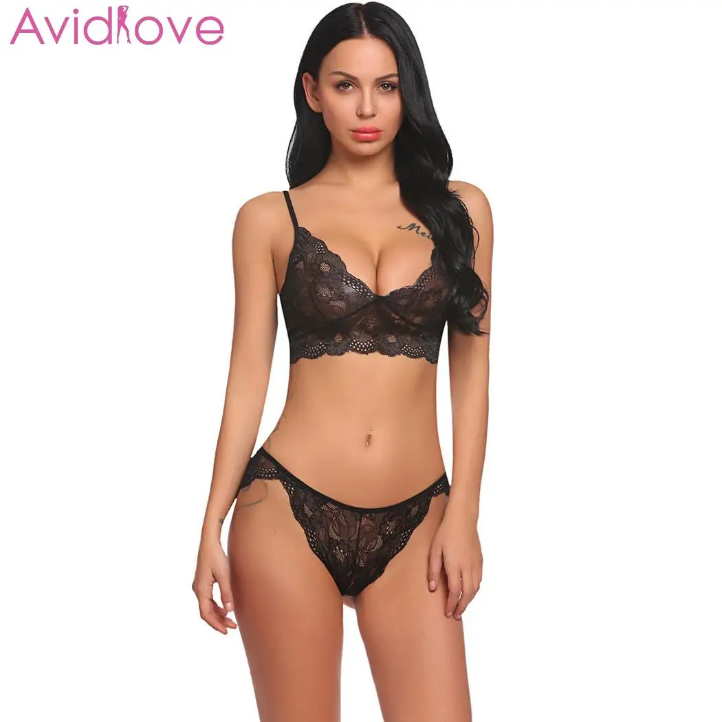 Avidlove женские сексуальные костюмы сексуальный комплект нижнего белья кружевной