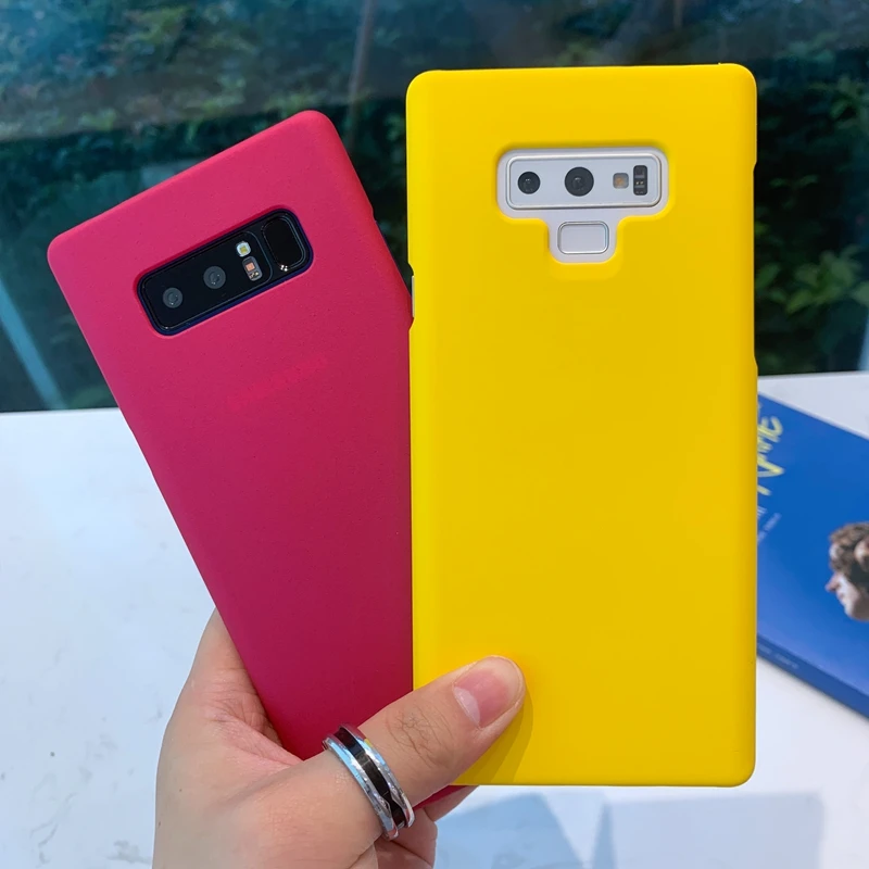 Цветной Матовый Жесткий пластиковый Чехол из поликарбоната для Samsung Galaxy S8 S9 S10 S20