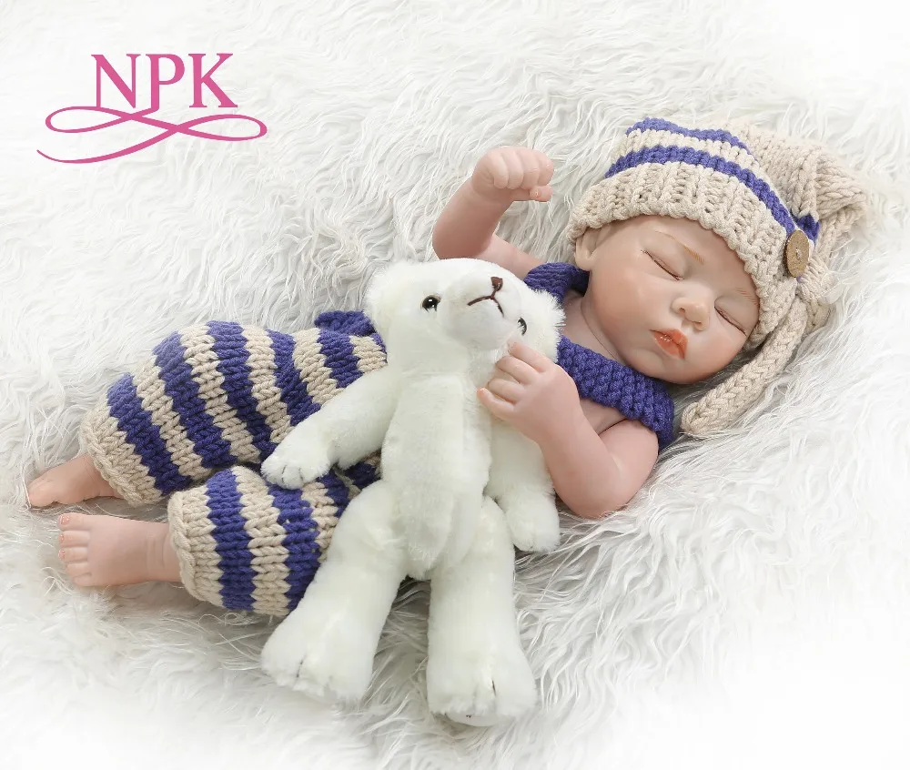 Кукла bebe reborn Premium 48 см очень мягкая силиконовая для всего тела маленькой