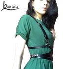 Женский и мужской ремень из искусственной кожи, сексапильная клетка для бондажа, ремни на талии, полиуретпея пояс для подтяжек, 2020