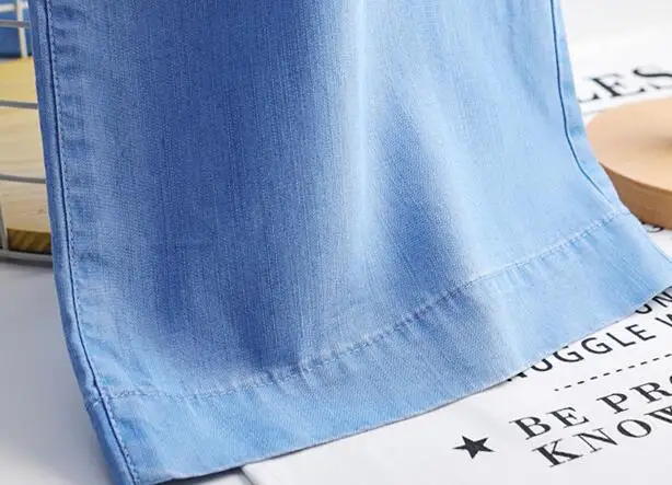Джинсы Tencel женские повседневные модные весенние осенние летние широкие брюки с