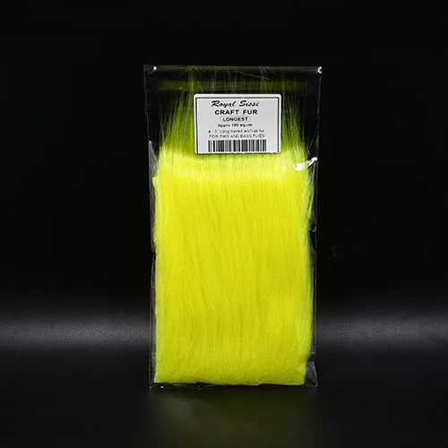 yellow 2 сумки 8 цветов на выбор длинные искусственные поделки мех Стример Летать Связывание материалов 4-5 дюймов Длинные Синтетические волокна для приманки - Цвет: yellow