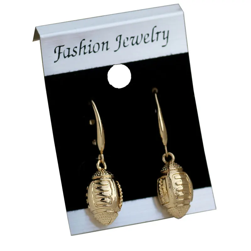 Спортивные длинные серьги капельки для женщин 3D Американская Футбольная команда