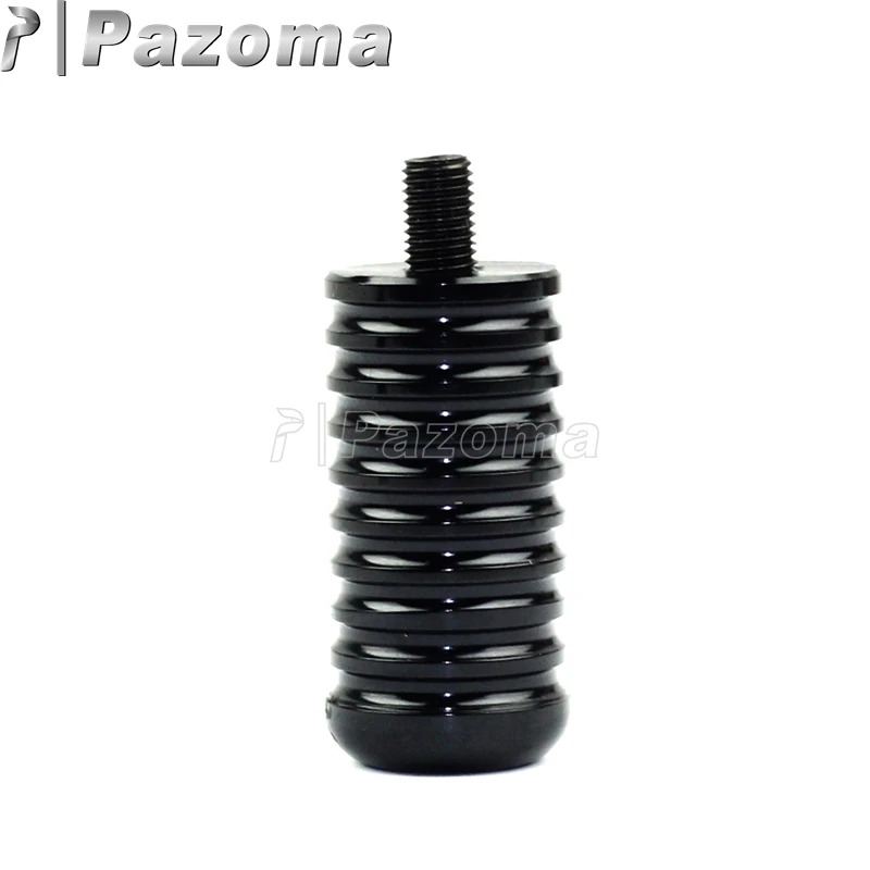 PAZOMA 8mm Bolt CNC Aluminum Black O-ring Ribbed Shifter Peg for Harley 883R 883L 48 Sportster Rough Crafts | Автомобили и