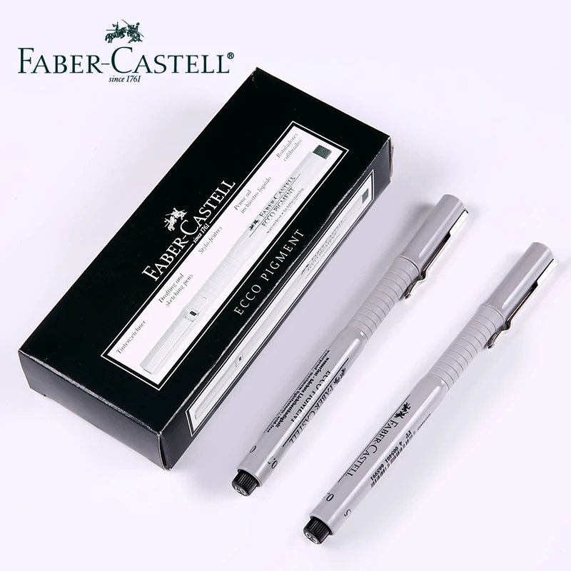 Немецкая гелевая ручка Faber castell для рисования водонепроницаемая комиксная с