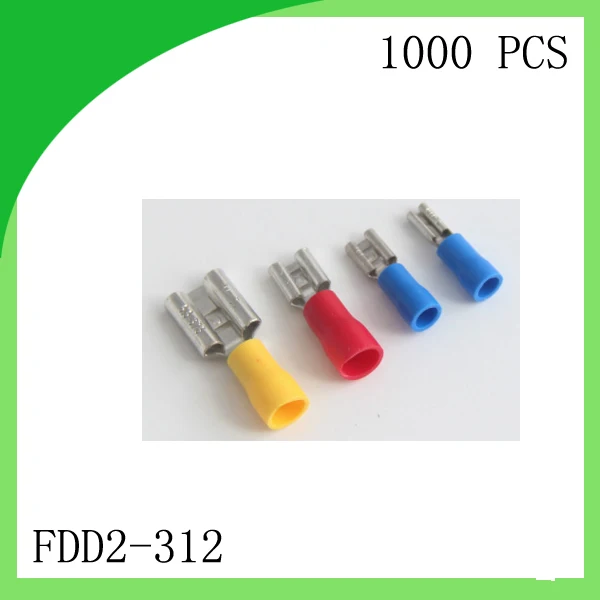 Хорошее Качество Латунь 1000 шт FDD2-312 клеммы холодного давления женские