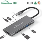 Сплиттер Blueendless USB-C Type-C 3,1, 3 порта USB C, концентратор для Multi USB 3,0, HDMI адаптер для MacBook Pro, аксессуары, концентратор USB C