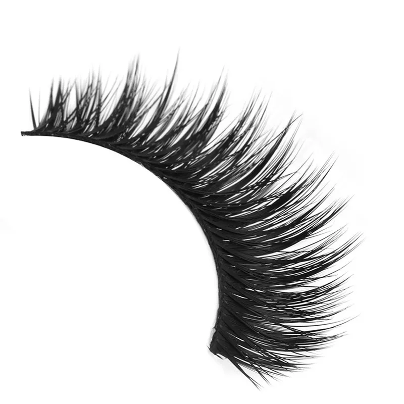 10 пар сексуальных модных женских чисто ручных Черные Накладные ресницы толстые
