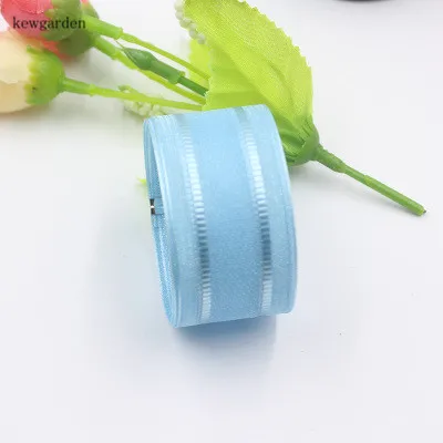 Kewgarden 25mm 1&quot Double Line Yarn Chiffon Ribbons Handmade Tape DIY Bowknot Accessories Stripe Riband 12m/lot | Дом и сад