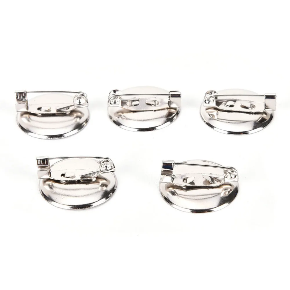 100 шт. DIY ювелирные изделия брошь из родия фотоэлементы задняя железная клейкая