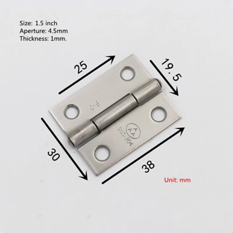 Более аутентичная дверная петля из нержавеющей стали 304 маленькая для шкафа 1/1 5/2/2