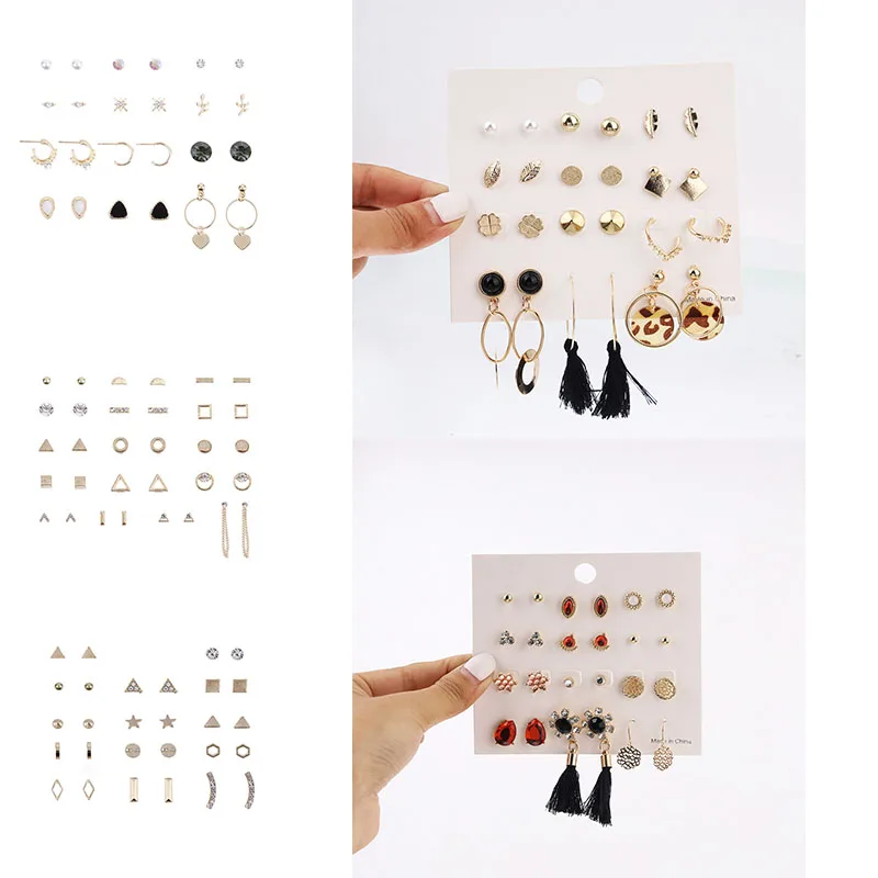 6 стильные модные женские богемная кисточка хрустальный круглый серьги для