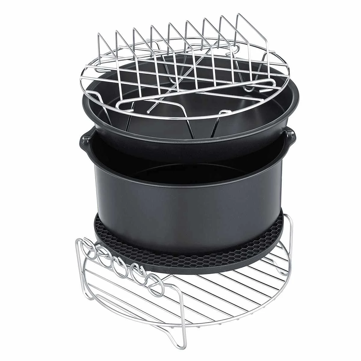 11 шт. аксессуары для воздушной фритюрницы 9 дюймов подходит Airfryer 5 2 6.8QT корзина