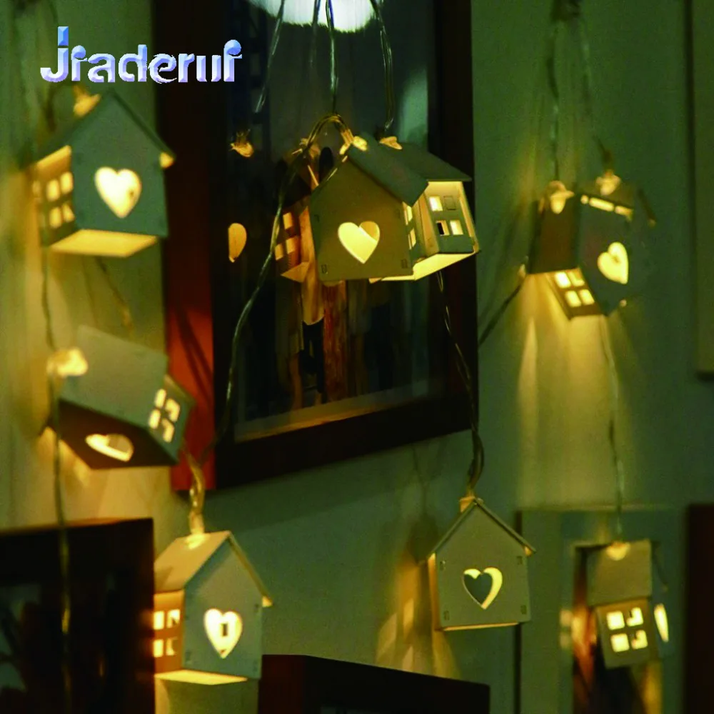 Jiaderui LED 150 см 10 светодиодов Сердце Дерево гирлянда дом гирлянды огни с батарейным
