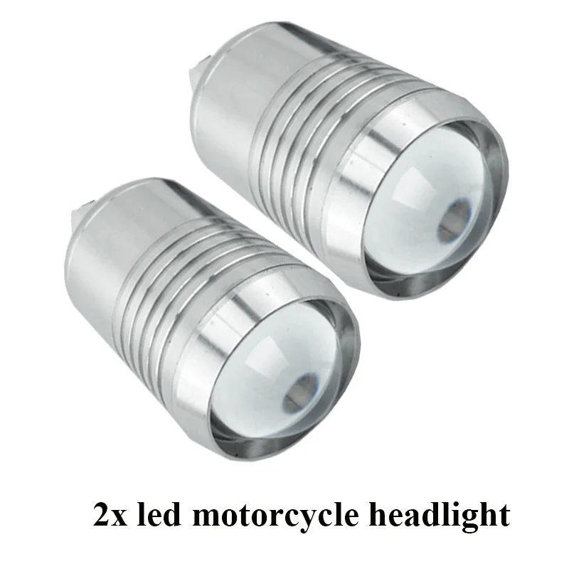 Мотоциклетная Передняя светильник лампа светодиодный 12v Moto U2 30 Вт 1500LM Высокая Низкая флэш светодиодный вождения точечный светильник лампа черный, серебристый цвет мотоцикл туман светильник - Цвет: Sliver 2