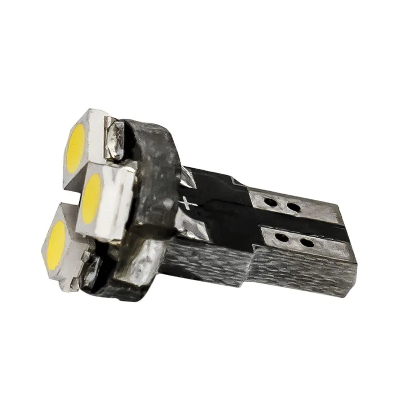 10 шт. T5 37 58 70 73 74 W1.2W 12V 80lm 3 SMD 1210 LED белый свет Автомобильные сигнальные лампы