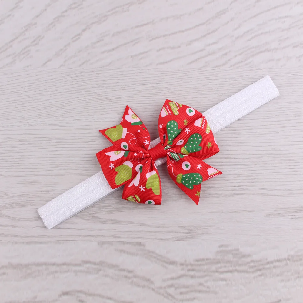 Модная лента для волос ленты девочек детское Рождественское украшение детей в