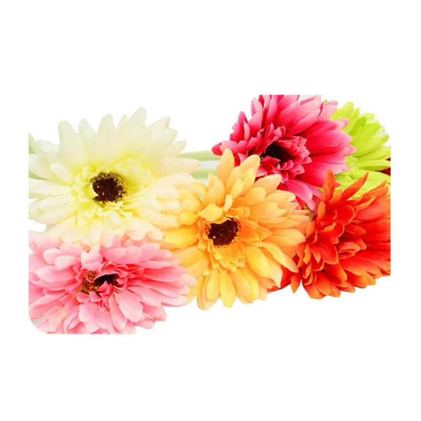 Искусственные цветы Gerbera jamesonii Bolus искусственные свадебный букет держащий цветок