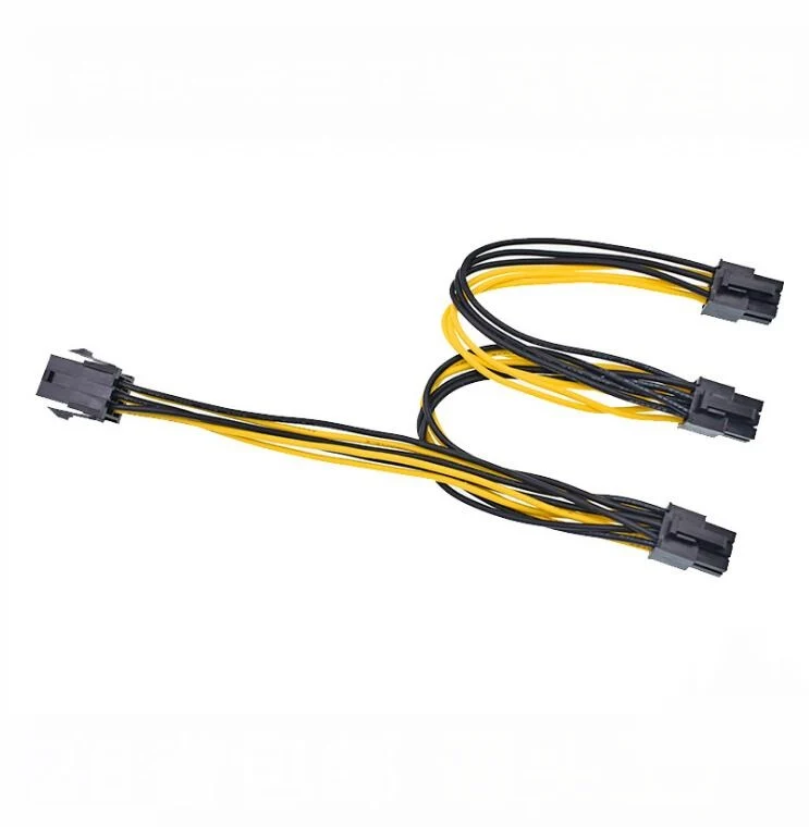 Разветвитель GPU Molex 6 pin PCI Express с гнездом на штырь 1 3 видеокарта e PCIE VGA разветвитель