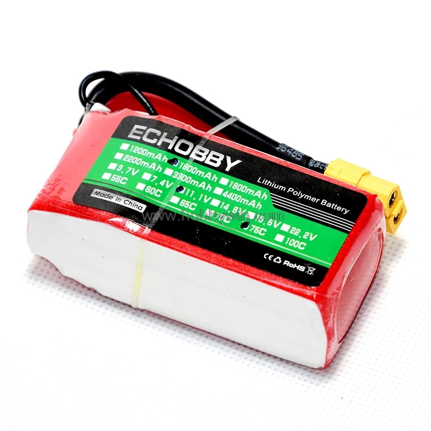 11 1 V/3 S 1600mAh 75C LiPO батарея XT60 разъем для FPV Drone RC multirotor | Игрушки и хобби
