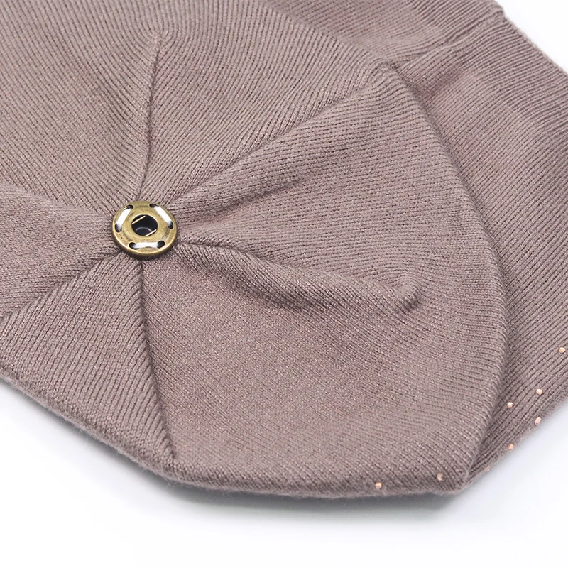 Женские шапки С Рисунком бабочки на толстой подошве сезон осень-зима модные