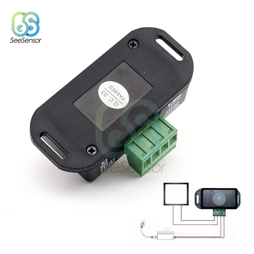 DC 12V 24V 8A Automatic Adjust PIR Motion Sensor Switch IR Infrared Detector Light Module for LED Strip Lamp | Обустройство дома