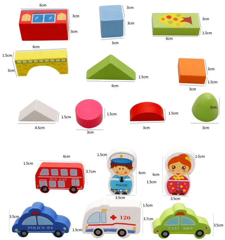 

WYNLZQ 160Pcs/lot Creative Useful Wooden Blocks Numbers Transportation Cartoon Building Toy for Kids Game Kindergarten Christmas