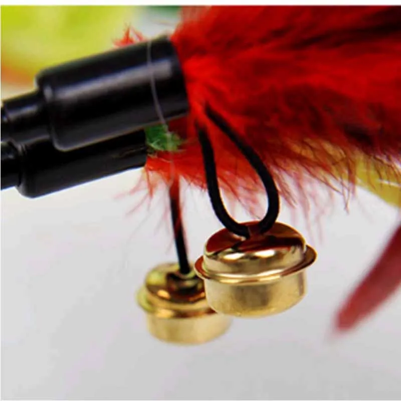 Кот любимая игрушка мышь забавный кот Тип Забавный перо и маленький колокольчик