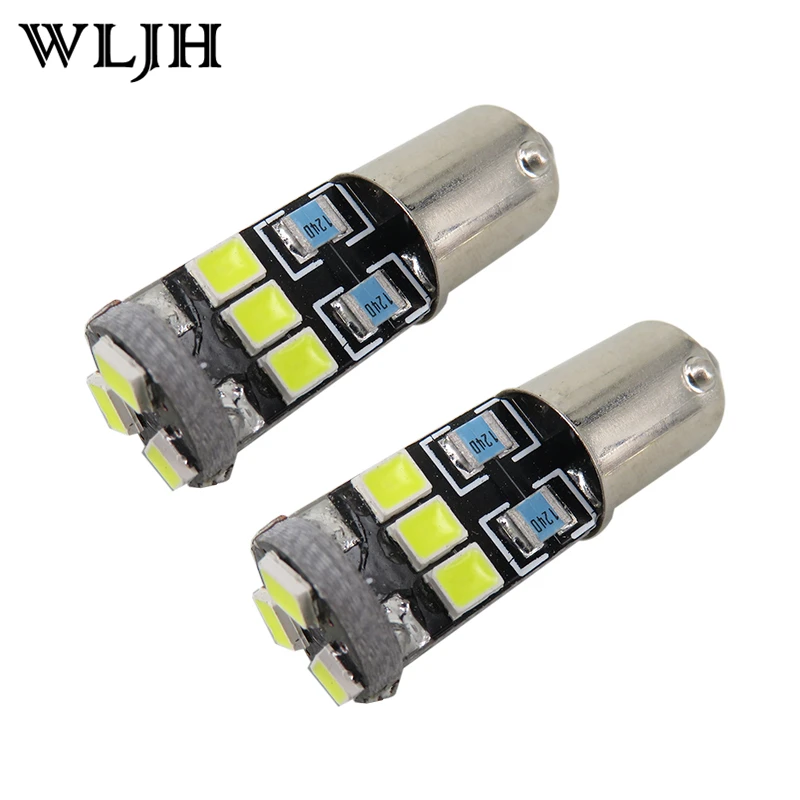 Светодиодная лампа WLJH 4x Canbus BA9S T4W для Samsung чип 2835SMD светодиодная H6W 12 В салона