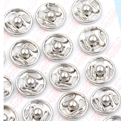 Оптовая продажа 288 компл./лот маленькие металлические латунные застежки 8 мм для