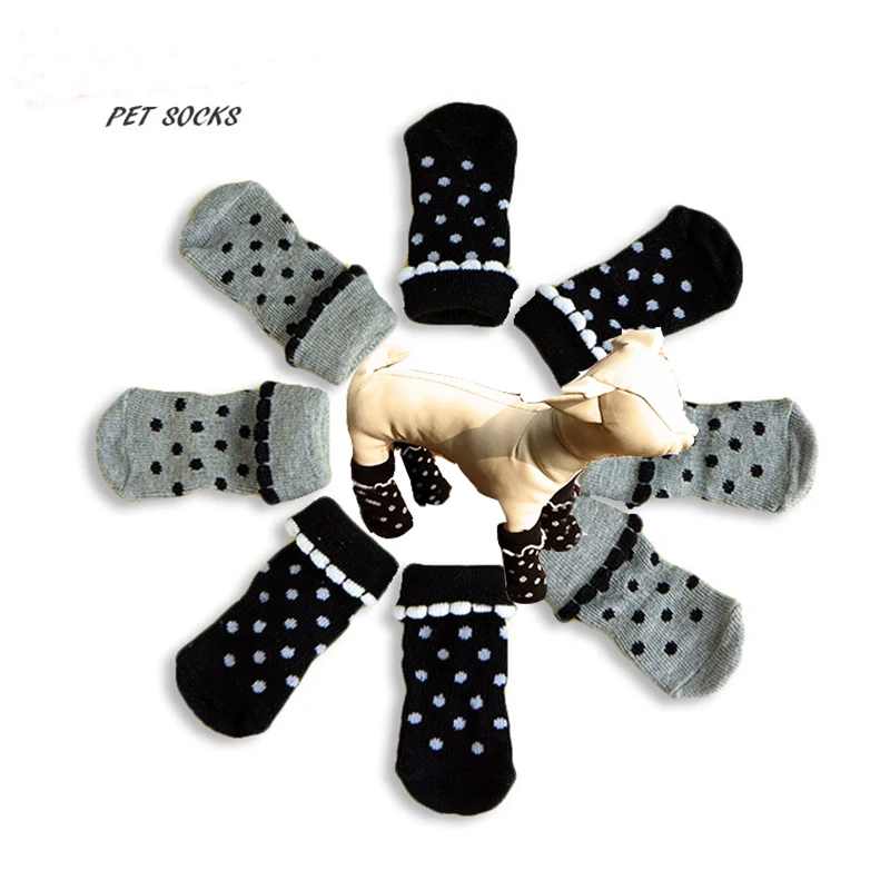 Зимние теплые носки для домашних животных щенков пудель Йорк вязаные 100%