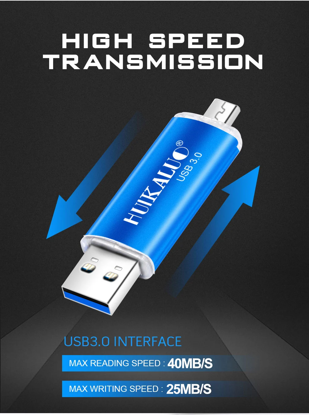 Флеш-накопитель USB 3,0 для смартфонов 64 ГБ 32 ГБ высокоскоростной внешний накопитель памяти 16 Гб OTG карта памяти