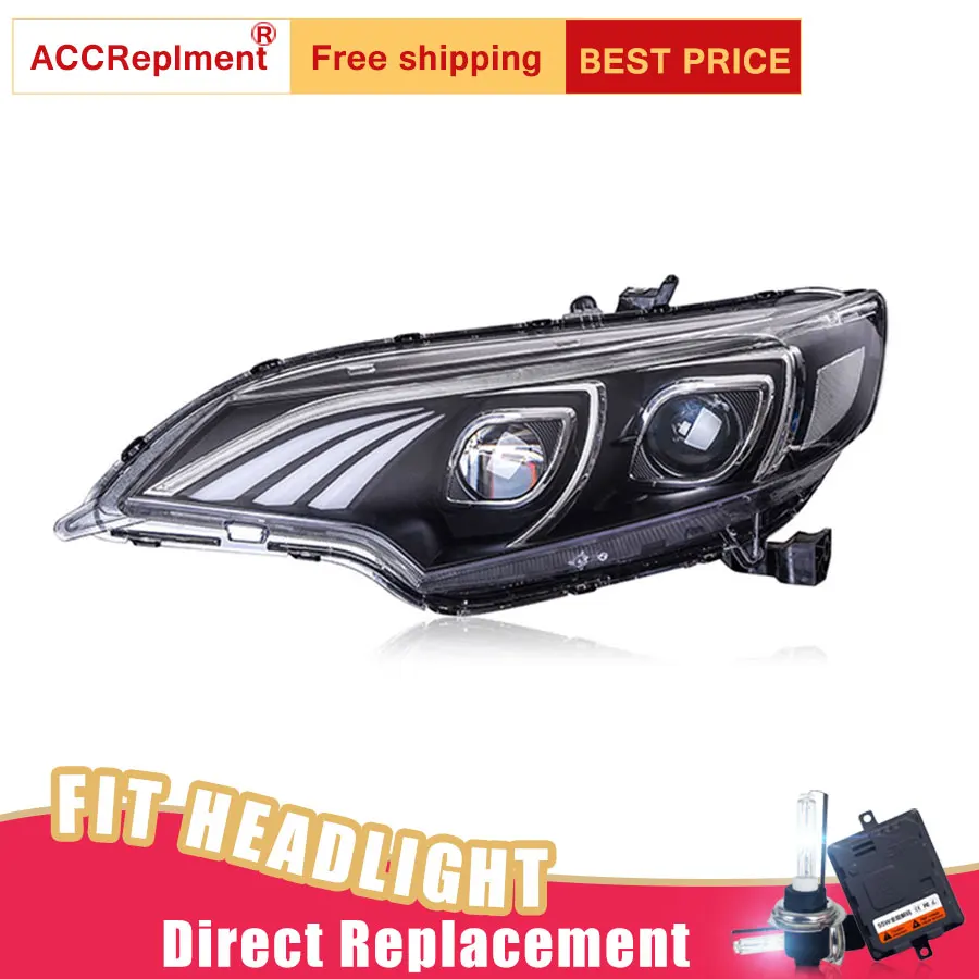 

2Pcs LED Headlights For Honda fit 2015-2016 led car lights Angel eyes xenon HID KIT Fog lights LED Daytime Running Lights
