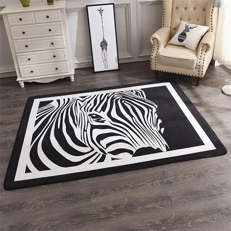 150x200 см Черно белые ковры Зебра печатные для гостиной|rugs zebra|white carpetcarpets for living room |