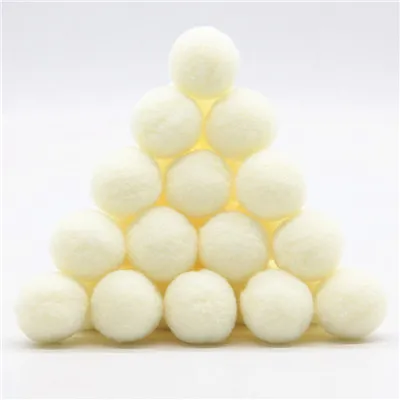 10 Light yellow 25 мм помпон меховой шарик плюшевый ручной работы Diy Материал Раннее Обучение креативная Рождественская Домашняя вечеринка украшения «сделай сам» ремесло поставки 20 г - Цвет: 10 Light yellow